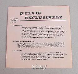 100% Original Tv Guide Presents Elvis Presley Mega Rare Promo & Orig. Insert