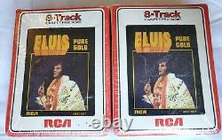 12 Elvis Presley 8-Tracks Rare Mostly Sealed Tapes in Vintage Case