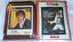 12 Elvis Presley 8-Tracks Rare Mostly Sealed Tapes in Vintage Case