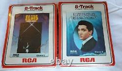 12 Elvis Presley 8-Tracks Rare Mostly Sealed Tapes in Vintage Case