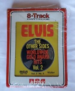 12 Elvis Presley 8-Tracks Rare Mostly Sealed Tapes in Vintage Case