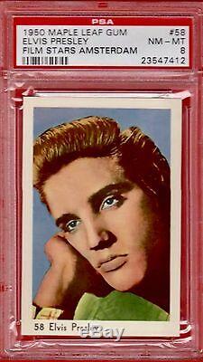 1950 Elvis Presley Rc Maple Leaf Psa 8 (pop 1) Highest Grade (rare Amsterdam)