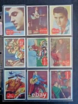 1956 Bubbles/topps Elvis Presley Complete 66 Card Set Ex/nm Rare