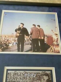 1956 Elvis Presley Day Platinum Collectible Limited Edition Ticket Framed RARE
