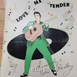 1956 Elvis Presley Enterprise Love Me Tender VINTAGE White Ring Binder RARE