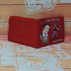 1956 Elvis Presley Enterprises EP Rock Roll Red Bi Fold Wallet VINTAGE RARE