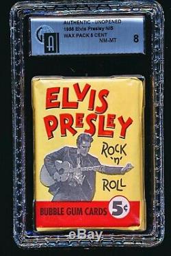 1956 Elvis Presley UNOPENED WAX PACK GAI 8 RARE PACK