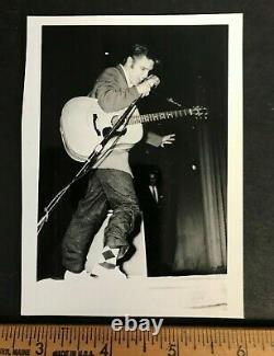 1956 Rare Original 4x5 Photo #4 Elvis Presley On Stage Dancing Great Cond