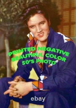 1957 RARE ELVIS PRESLEY ORIGINAL 4x5 COLOR NEGATIVE -ESTATE FIND-FREE SHIP USA