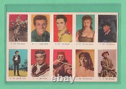 1958 Elvis Presley Dutch Gum card Serie A 127 and 147 in Uncut Sheet Rare