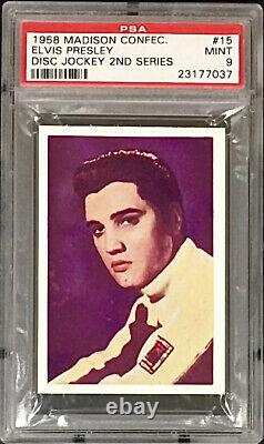1958 Madison Elvis Presley Hof (pop 1) Psa 9 Mint Highest Grade (ultra Rare)