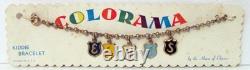 1960's MEGA RARE ELVIS PRESLEY COLORAMA SALESMANS SAMPLE METAL KIDDIE BRACELET