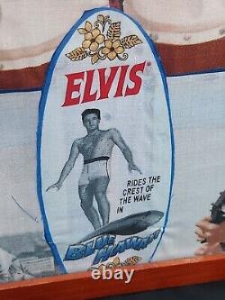 1961 Rare Vintage Elvis Presley Framed Blue Hawaii Silkscreen Movie Poster