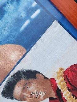 1961 Rare Vintage Elvis Presley Framed Blue Hawaii Silkscreen Movie Poster
