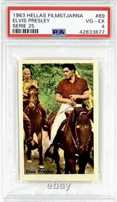 1963 Hellas Rare Elvis Presley Psa 4 (pop 1) Highest Graded (unique Image)
