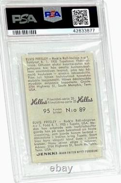 1963 Hellas Rare Elvis Presley Psa 4 (pop 1) Highest Graded (unique Image)