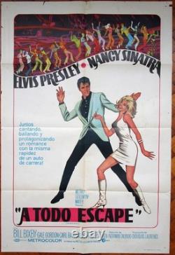 1968 ELVIS PRESLEY Speedway 1SH MOVIE POSTER Rare ED. Nancy SINATRA