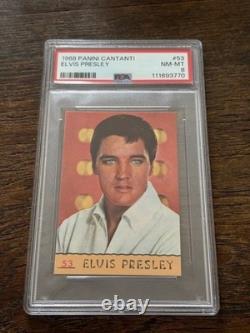 1968 Panini Singers Elvis Presley PSA 8 Near Mint Low Pop Rare