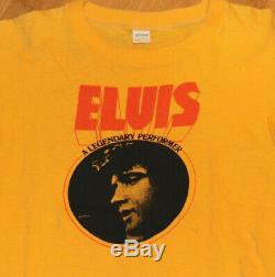1970's ELVIS PRESLEY vintage rare concert tour tee t-shirt (M/L) King of Rock