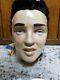 1970's Fleshpot Vintage Elvis Presley Life Size Head Bust White Rare 19 Inches