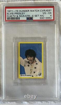 1971 -73 Elvis Presley Psa 4 Vlinder Matchcover Film Tv & Music Stars Rare Pop 1