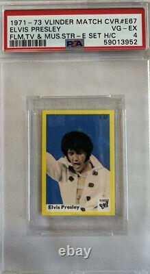 1971 -73 Elvis Presley Psa 4 Vlinder Matchcover Film Tv & Music Stars Rare Pop 1