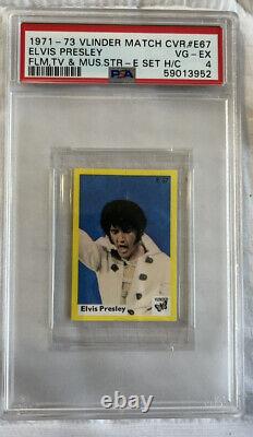 1971 -73 Elvis Presley Psa 4 Vlinder Matchcover Film Tv & Music Stars Rare Pop 1