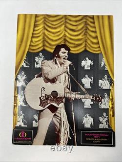 1971 Las Vegas International Hilton Hotel Elvis Presley Souvenir Menu RARE