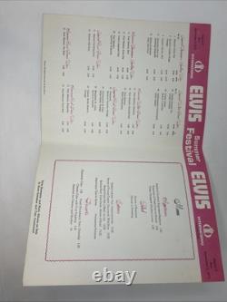 1971 Las Vegas International Hilton Hotel Elvis Presley Souvenir Menu RARE