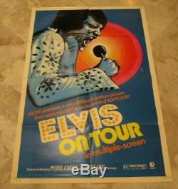 1972 Rare Elvis Presley-ELVIS on TOUR-MGM Movie Poster-27x41 Inches-72/409 Made