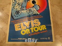 1972 Rare Elvis Presley-ELVIS on TOUR-MGM Movie Poster-27x41 Inches-72/409 Made