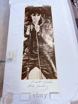 1981 ELVIS PRESLEY 27x76 POSTER'BEST WISHES' ROLLED UNUSED O+P AGI SYDNEY RARE
