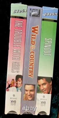 1997 RARE Elvis Presley Guitar Case With (18)VHS Collection Limited 4521 Of 5000