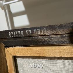 1 OF 1 Rare Elvis Presley Vintage Airbrushed Portrait Velvet Cloth 19x23 Frame