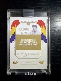 2026 Elvis Presley Keepsake Gemstone Relic 07/10 RED GEM SP Rare Card #45