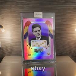 2026 Keepsake Elvis Presley Spotlight Pink Refractor Authentic Relic 5/5 Rare