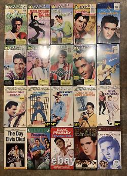 20 Elvis Presley FACTORY SEALED VHS Commemorative Collection Lot Super Rare