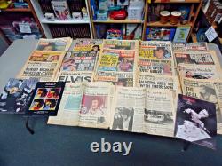21 Rare 1970's & Up Elvis Presley, Memphis Newspaper, Catalogs & Tabloids! F/S