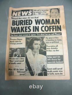 21 Rare 1970's & Up Elvis Presley, Memphis Newspaper, Catalogs & Tabloids! F/S