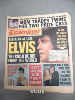 21 Rare 1970's & Up Elvis Presley, Memphis Newspaper, Catalogs & Tabloids! F/S