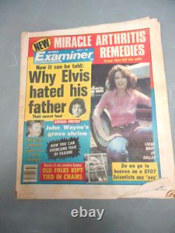 21 Rare 1970's & Up Elvis Presley, Memphis Newspaper, Catalogs & Tabloids! F/S