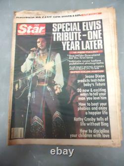 21 Rare 1970's & Up Elvis Presley, Memphis Newspaper, Catalogs & Tabloids! F/S