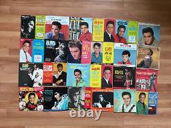 25 Rare Elvis Presley Vinyl 45 Records With 25 Authentic Picture Sleeves + Book
