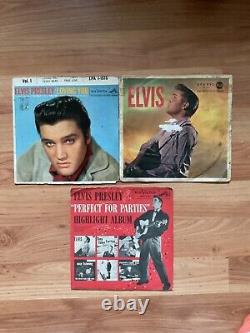 25 Rare Elvis Presley Vinyl 45 Records With 25 Authentic Picture Sleeves + Book