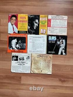 25 Rare Elvis Presley Vinyl 45 Records With 25 Authentic Picture Sleeves + Book