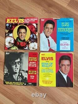 25 Rare Elvis Presley Vinyl 45 Records With 25 Authentic Picture Sleeves + Book
