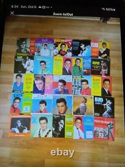 25 Rare Elvis Presley Vinyl 45 Records With 25 Authentic Picture Sleeves + Book