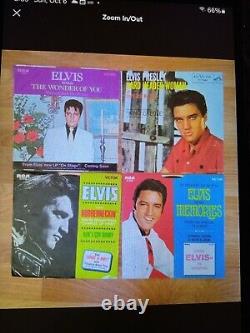 25 Rare Elvis Presley Vinyl 45 Records With 25 Authentic Picture Sleeves + Book