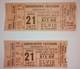 2 Elvis Presley Concert Ticket Stubs 1977 Greensboro Nc Rare