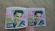2 Rare Elvis Presley Name On Stamp Error Light Pink U. S. 29 Cent Postage Stamps